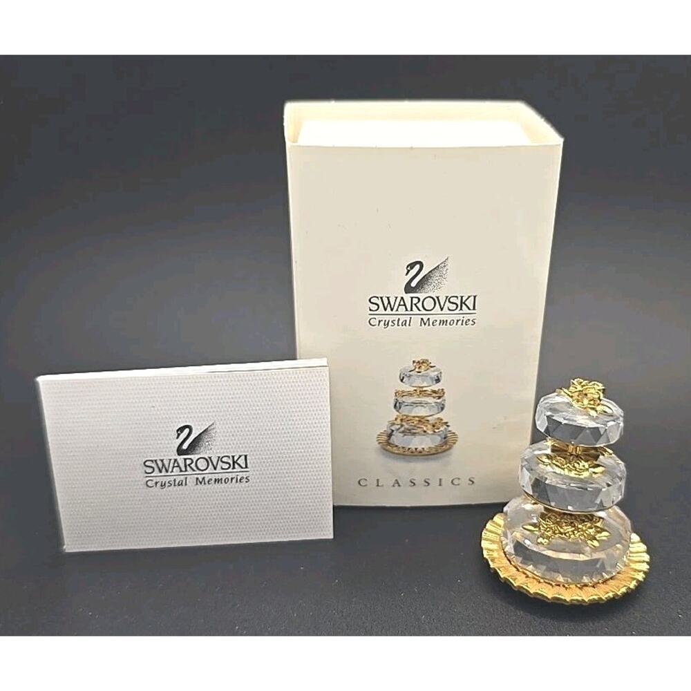 Swarovski tier cake wedding figurine Crystal memories in Box PB24